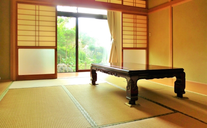 Traditional Japanese-style tatami rooms