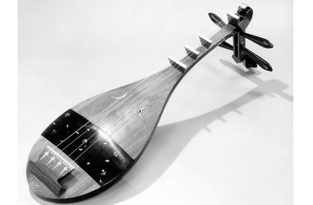 An 8th century Chinese (Pipa) musical instrument was the